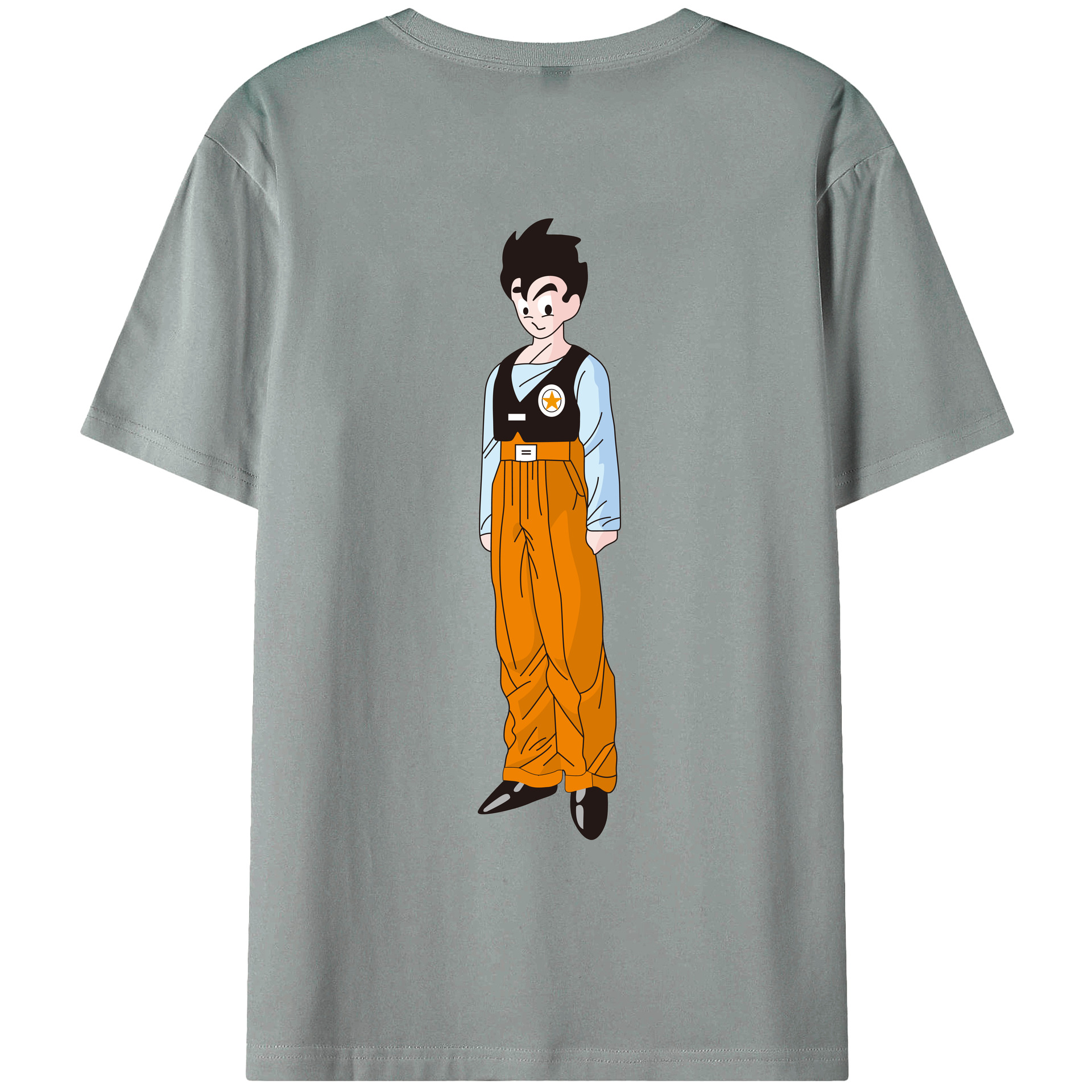 （画像用） ドラゴンボール DRAGON BALL 綿100％ メンズ半袖Tシャツ（バックプリント） 通気性